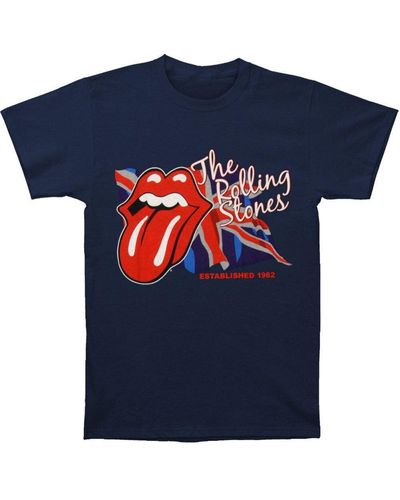 The Rolling Stones Lick The Flag T-shirt - Blue