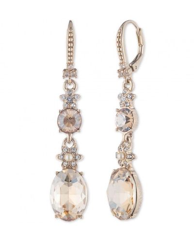 Marchesa Oval Drop Fashion Earrings - 16g00021 - White