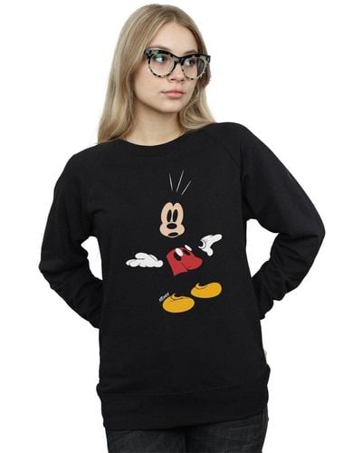 Disney Mickey Mouse Surprised Sweatshirt - Black