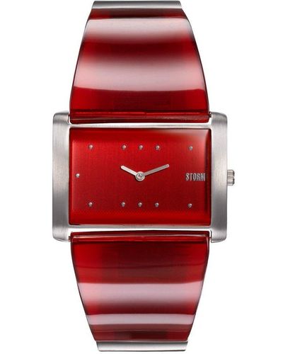 Storm Trexa Red Stainless Steel Fashion Analogue Watch - 47473/r