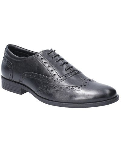 Hush Puppies 'oaken Brogue' Leather Lace Shoes - Grey