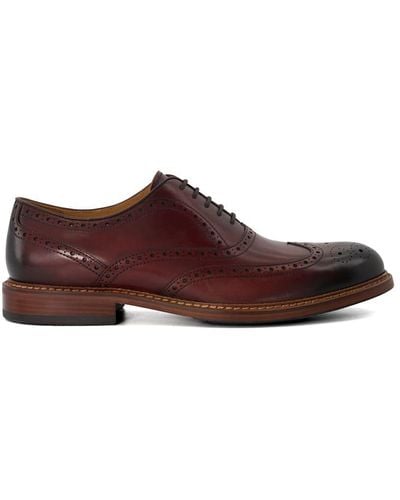 Dune 'solihull' Leather Lace Up Shoes - Brown