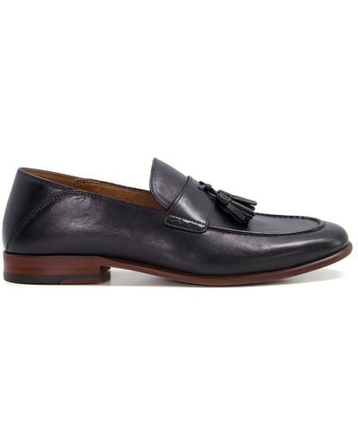 Dune 'support' Leather Loafers - Black