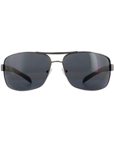 Prada Aviator Gunmetal Grey Polarized Sunglasses