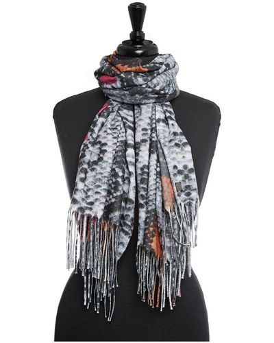 Moda In Pelle 'cericascarf' Fabric Scarf - Black
