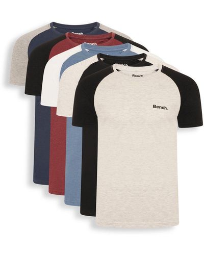 Bench 5 Pack Cotton 'trova' T-shirts - Multicolour