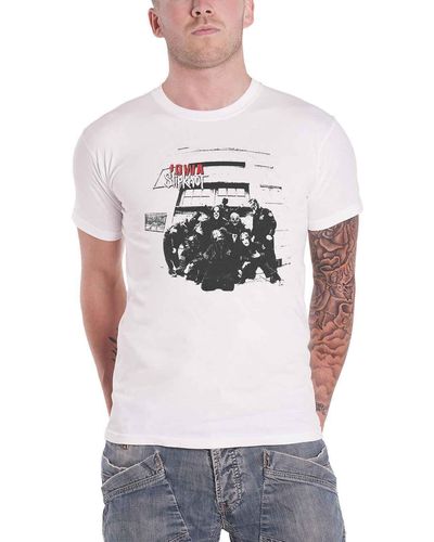 Slipknot Iowa Track List T Shirt - White