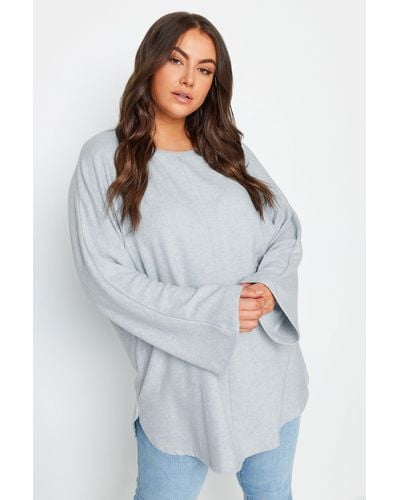 Yours Batwing Sleeve Jumper - White
