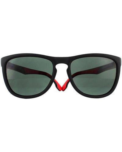 Carrera Rectangle Black Green Sunglasses