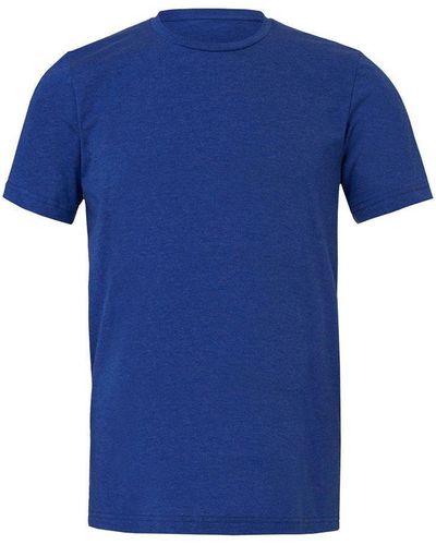 Bella Canvas Heather Jersey Short-sleeved T-shirt - Blue