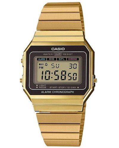 G-Shock Collection Plated Stainless Steel Classic Quartz Watch - A700weg-9aef - Metallic