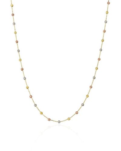Spero London Dorissa Multicolour Sterling Silver Beaded Single Necklace - Metallic