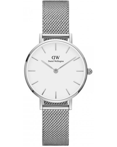Daniel Wellington Petite 28 Sterling Stainless Steel Classic Quartz Watch - Dw00100220 - White