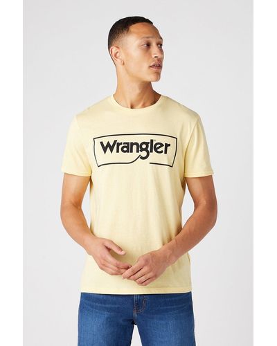Wrangler Frame Logo Tshirt - Yellow