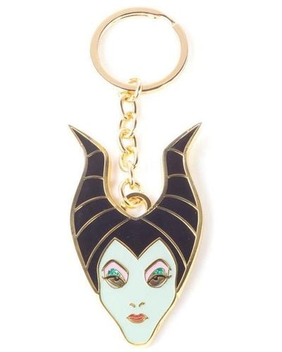 Disney Maleficent 2 Maleficent Character Face Metal Keychain, Unisex, Multi-colour (ke381814mma) - Metallic
