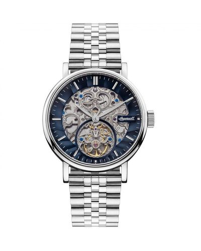 INGERSOLL  1892 The Charles Stainless Steel Classic Analogue Automatic Watch - I05807 - Blue