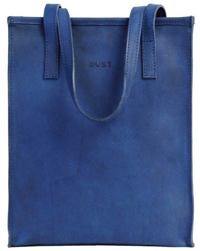 THE DUST COMPANY Leather Tote - Blue