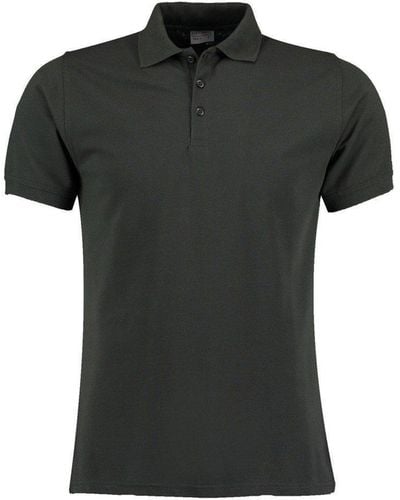 Kustom Kit Klassic Superwash 60c Short-sleeved Polo Shirt - Black