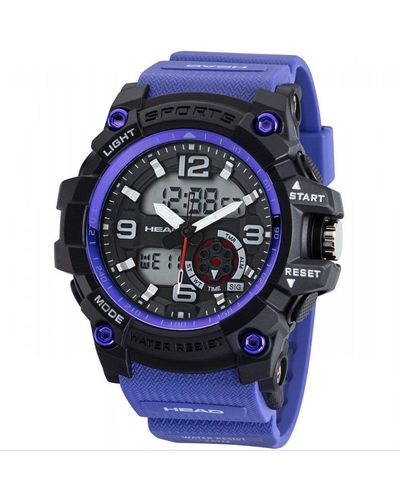 Head Sydney Plastic/resin Combination Quartz Watch - H140202 - Blue