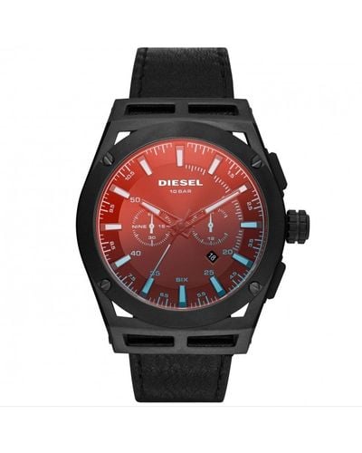 DIESEL Timeframe Stainless Steel Fashion Analogue Quartz Watch - Dz4544 - Red