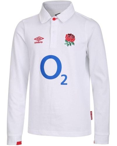 Umbro England Home Classic Jersey Long Sleeved - White