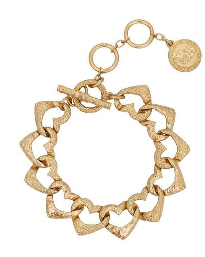 Bibi Bijoux Gold 'amore' Heart Bracelet - Metallic
