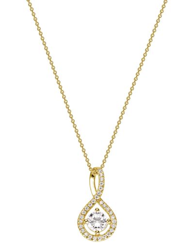 Created Brilliance Kirsty Yellow Gold Lab Grown Diamond Necklace - Metallic