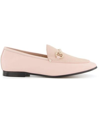 Dune 'guilt' Leather Loafers - Pink