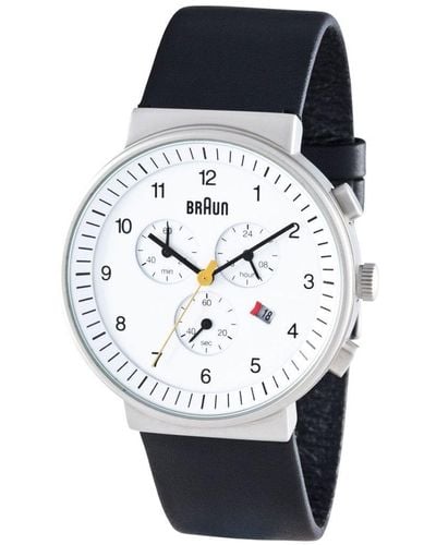 Braun Bn0035 Classic Stainless Steel Classic Analogue Watch - Bn0035whbkg - Blue