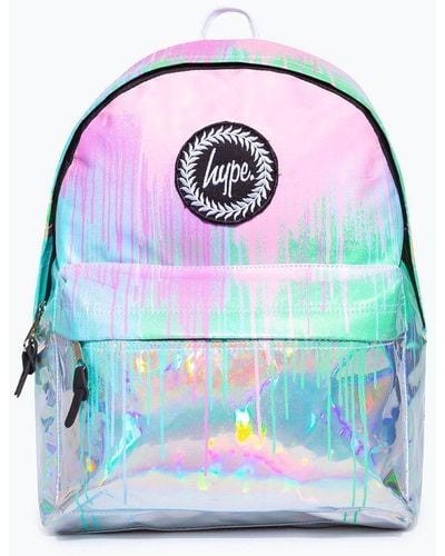 Hype Holo Drips Backpack - Blue