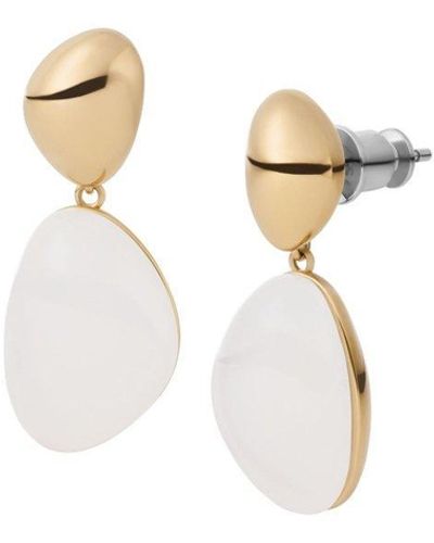 Skagen Seaglass Stainless Steel Earrings - Skj1548710 - White