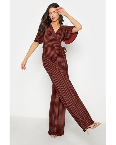 Long Tall Sally Tall Printed Jumpsuit - Red