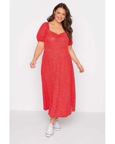 Yours Midaxi Dress - Red