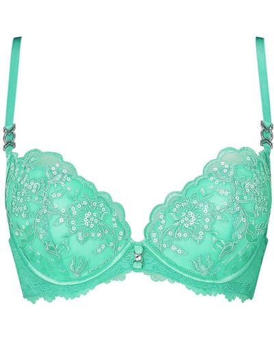 Ann Summers The Icon Padded Plunge Bra - Green