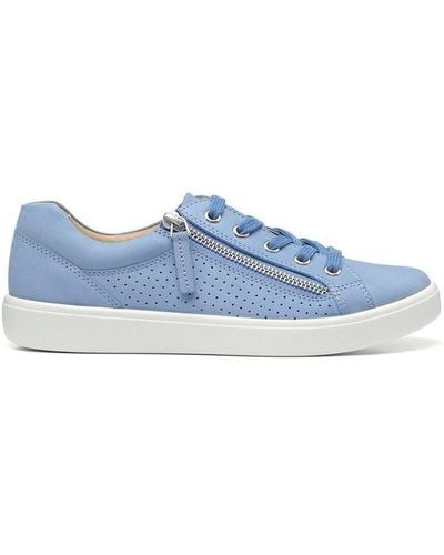 Hotter Wide Fit 'chase' Deck Trainers - Blue