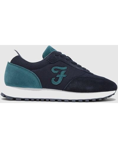 Farah 'finley' Casual Lace Up Trainers - Blue