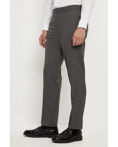 Burton Slim Fit Grey Grindle Suit Trousers