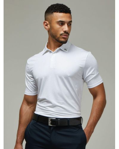 Farah Golf Hawkins Breathable Polo Shirt - White