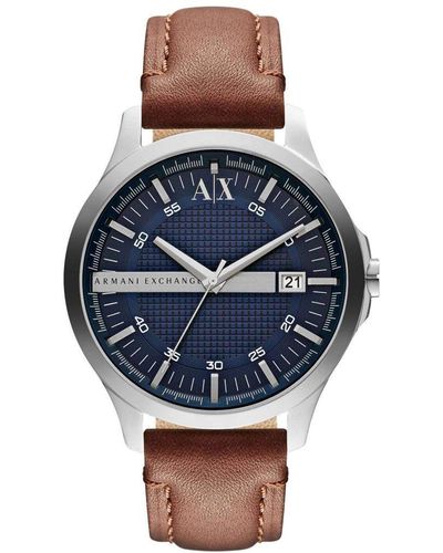 Armani Exchange Stainless Steel Fashion Analogue Quartz Watch - Ax2133 - Blue