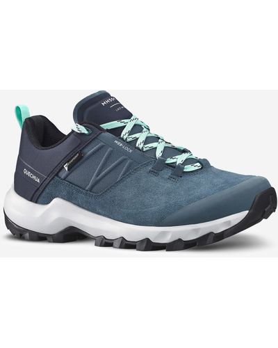 Quechua Decathlon Waterproof Mountain Walking Shoes - Mh500 - Blue