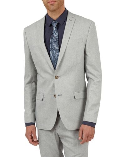 Limehaus Texture Slim Suit - Grey