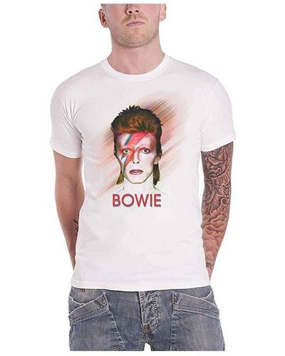 David Bowie Bowie Is Back Print T-shirt - White