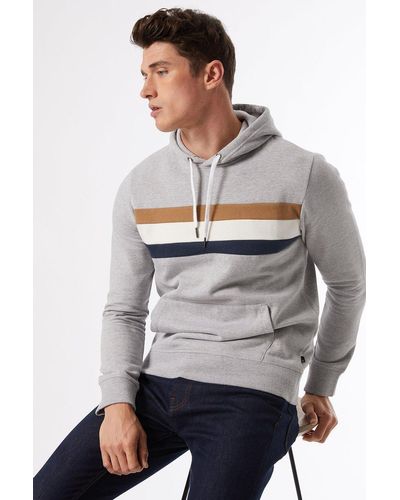 Burton Grey Chest Panel Overhead Hoodie