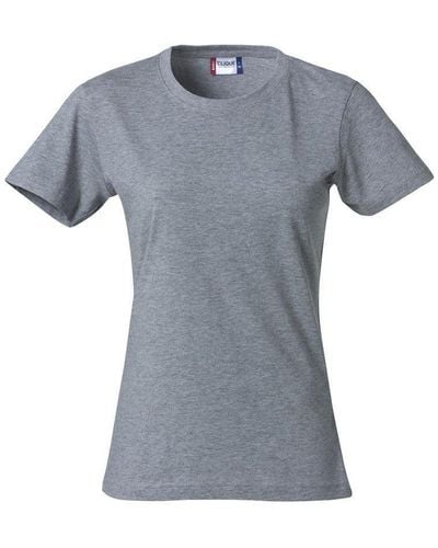 Clique Basic Melange T-shirt - Blue