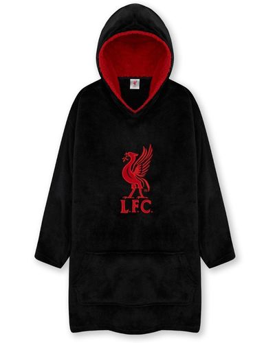 Liverpool Fc Oversized Hooded Poncho - Red