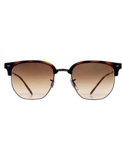 Ray-Ban Square Havana Brown Gradient Rb4416 New Clubmaster - Green