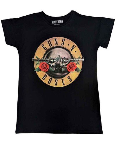 Guns N Roses Classic Logo Pyjama Top - Black