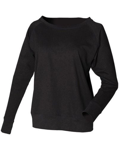 Skinni Fit Slounge Sweatshirt - Black