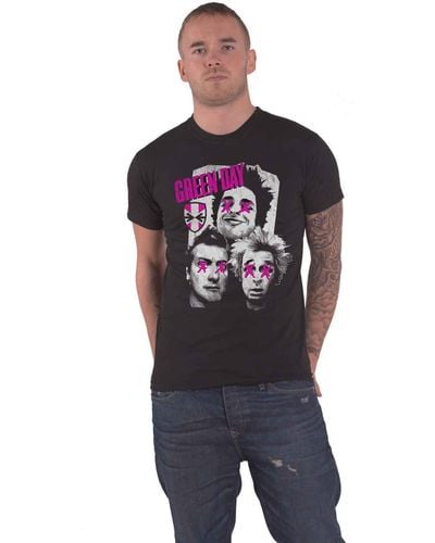 green day Uno Dos Tre Patchwork T Shirt - Blue