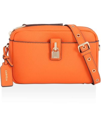 Carvela Kurt Geiger 'henley Camera Bag' Leather - Orange